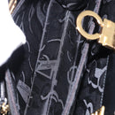 Salvatore Ferragamo Gancini Tote Bag Patent leather Black Gold Auth ka5291A-23