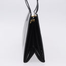 Salvatore Ferragamo Gancini Tote Bag Patent leather Black Gold Auth ka5291A-4