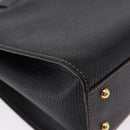 LOEWE Shoulder Bag Leather Black Gold Auth ka5292A-15