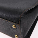 LOEWE Shoulder Bag Leather Black Gold Auth ka5292A-16