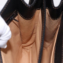 LOEWE Shoulder Bag Leather Black Gold Auth ka5292A-21