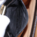 LOEWE Shoulder Bag Leather Black Gold Auth ka5292A-12