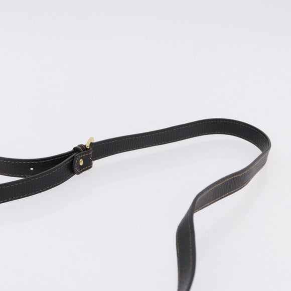 LOEWE Shoulder Bag Leather Black Gold Auth ka5292A