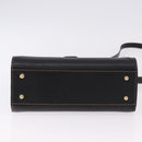 LOEWE Shoulder Bag Leather Black Gold Auth ka5292A-5