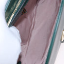 GUCCI Rajah Chain Shoulder Bag Leather Green Gold 537241 Auth ka5294M-17