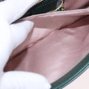 GUCCI Rajah Chain Shoulder Bag Leather Green Gold 537241 Auth ka5294M-22