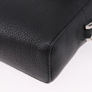 Salvatore Ferragamo Gancini Waist bag Leather Black Silver Auth ka5295A-17