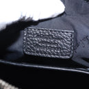 Salvatore Ferragamo Gancini Waist bag Leather Black Silver Auth ka5295A-12
