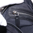 Salvatore Ferragamo Gancini Waist bag Leather Black Silver Auth ka5295A-22