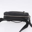 Salvatore Ferragamo Gancini Waist bag Leather Black Silver Auth ka5295A-6