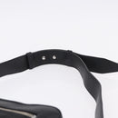 Salvatore Ferragamo Gancini Waist bag Leather Black Silver Auth ka5295A-14