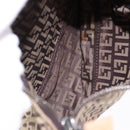 FENDI Zucchino Canvas Hand Pouch Beige Silver Auth ka5296A-11