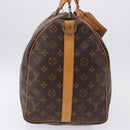 LOUIS VUITTON Monogram Keepall Bandouliere 50 Boston Bag M41416 LV Auth ka5299-4