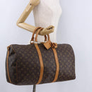 LOUIS VUITTON Monogram Keepall Bandouliere 50 Boston Bag M41416 LV Auth ka5300-22