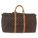 LOUIS VUITTON Monogram Keepall Bandouliere 50 Boston Bag M41416 LV Auth ka5300-2