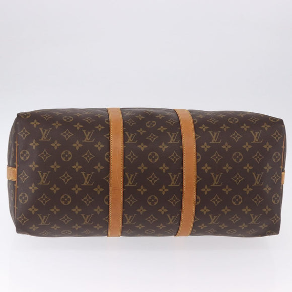 LOUIS VUITTON Monogram Keepall Bandouliere 50 Boston Bag M41416 LV Auth ka5300