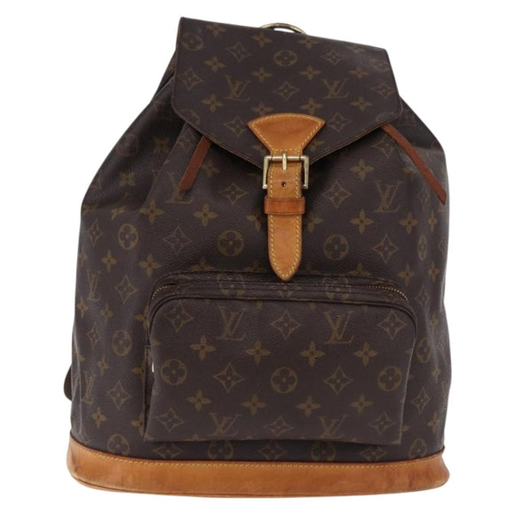 LOUIS VUITTON Monogram Montsouris GM Backpack M51135 LV Auth ka5301