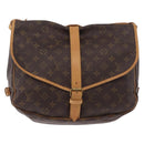 LOUIS VUITTON Monogram Saumur 35 Shoulder Bag M42254 LV Auth ka5302-13