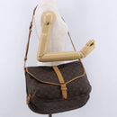 LOUIS VUITTON Monogram Saumur 35 Shoulder Bag M42254 LV Auth ka5302-28