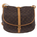 LOUIS VUITTON Monogram Saumur 35 Shoulder Bag M42254 LV Auth ka5302-2