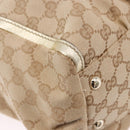 GUCCI GG Canvas Hand Bag Beige Gold 190248 Auth ka5304A-9