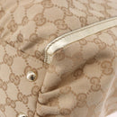 GUCCI GG Canvas Hand Bag Beige Gold 190248 Auth ka5304A-14