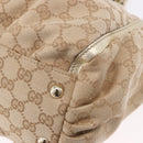 GUCCI GG Canvas Hand Bag Beige Gold 190248 Auth ka5304A-16