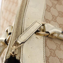GUCCI GG Canvas Hand Bag Beige Gold 190248 Auth ka5304A-10