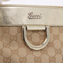 GUCCI GG Canvas Hand Bag Beige Gold 190248 Auth ka5304A-17