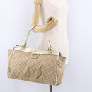 GUCCI GG Canvas Hand Bag Beige Gold 190248 Auth ka5304A-23