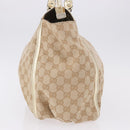 GUCCI GG Canvas Hand Bag Beige Gold 190248 Auth ka5304A-3