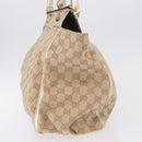 GUCCI GG Canvas Hand Bag Beige Gold 190248 Auth ka5304A-4