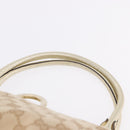 GUCCI GG Canvas Hand Bag Beige Gold 190248 Auth ka5304A-8