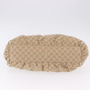 GUCCI GG Canvas Hand Bag Beige Gold 190248 Auth ka5304A-5