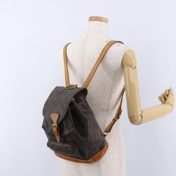 LOUIS VUITTON Monogram Montsouris PM Backpack M51137 LV Auth ka5308