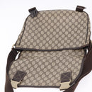 GUCCI GG Supreme Shoulder Bag PVC Beige Gold 201732 Auth ka5309-19