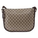 GUCCI GG Supreme Shoulder Bag PVC Beige Gold 201732 Auth ka5309-4