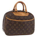 LOUIS VUITTON Monogram Trouville Hand Bag M42228 LV Auth ka5311-1