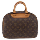 LOUIS VUITTON Monogram Trouville Hand Bag M42228 LV Auth ka5311-3