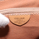 CELINE Macadam Canvas Shoulder Bag PVC Leather Brown Gold Auth ka5312-16
