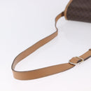 CELINE Macadam Canvas Shoulder Bag PVC Leather Brown Gold Auth ka5312-7