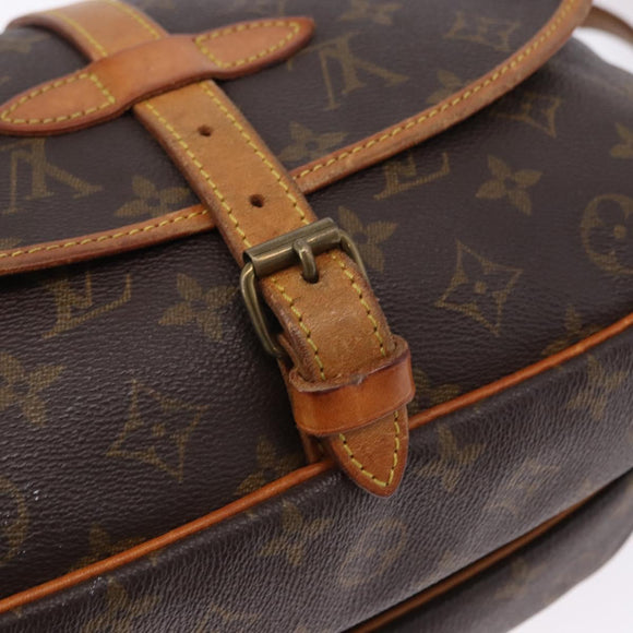 LOUIS VUITTON Monogram Saumur 30 Shoulder Bag M42256 LV Auth ka5313