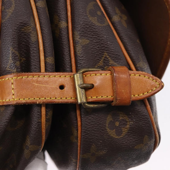 LOUIS VUITTON Monogram Saumur 30 Shoulder Bag M42256 LV Auth ka5313