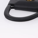 CARTIER PANTHERE Hand Bag Leather Black Gold Auth ka5314A-7