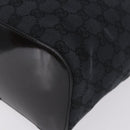 GUCCI GG Canvas Shoulder Bag Black Silver 001 3750 Auth ka5315A-11