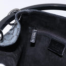 GUCCI GG Canvas Shoulder Bag Black Silver 001 3750 Auth ka5315A-18