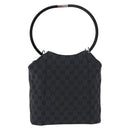 GUCCI GG Canvas Shoulder Bag Black Silver 001 3750 Auth ka5315A-3