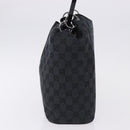 GUCCI GG Canvas Shoulder Bag Black Silver 001 3750 Auth ka5315A-4