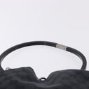 GUCCI GG Canvas Shoulder Bag Black Silver 001 3750 Auth ka5315A-8