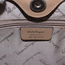 Salvatore Ferragamo Hand Bag Leather Brown Silver Auth ka5316-12